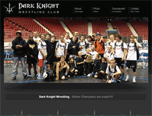 Tablet Screenshot of darkknightwrestling.com